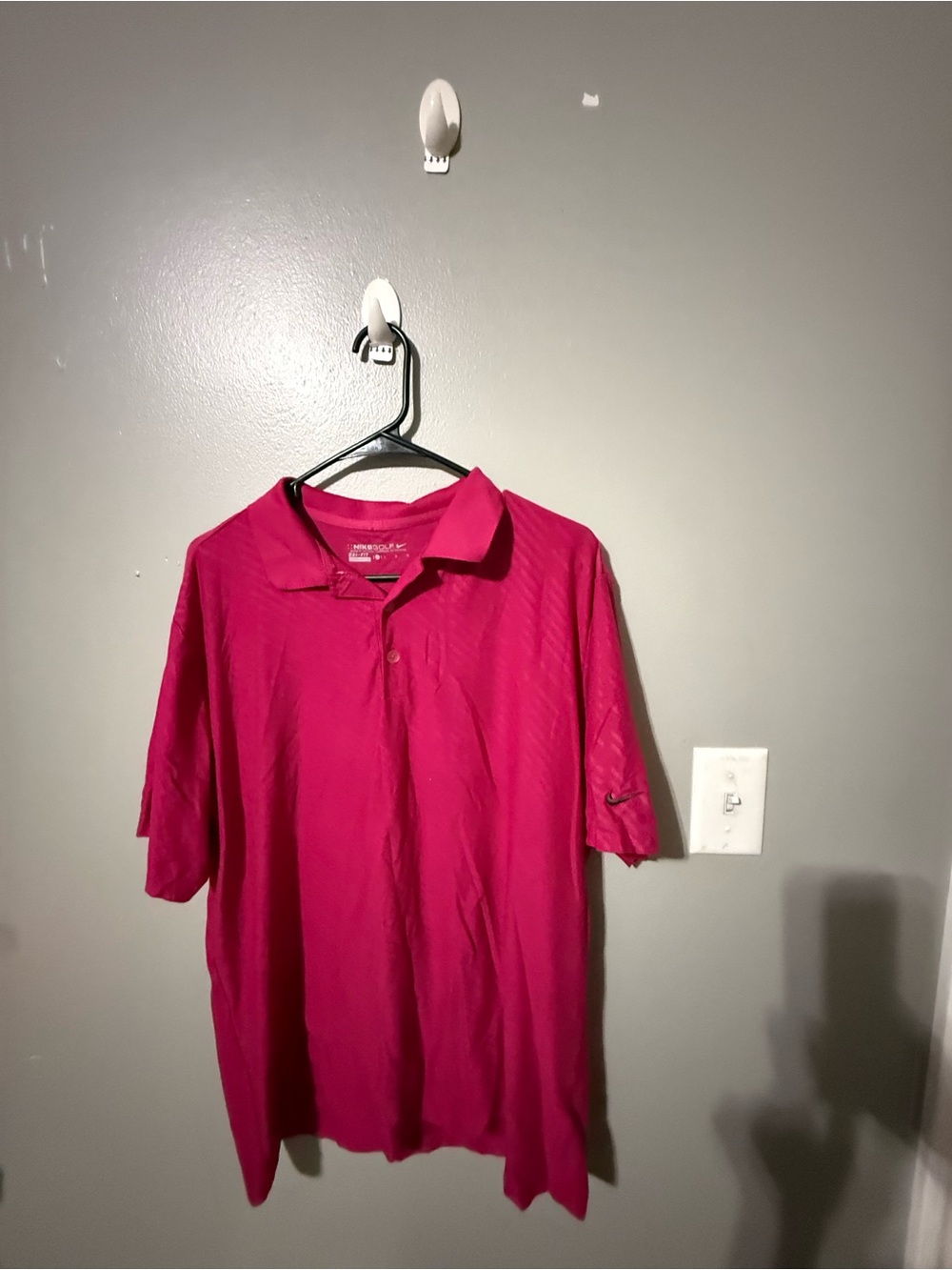 Nike Men's Hot Pink Polo Shirt size M